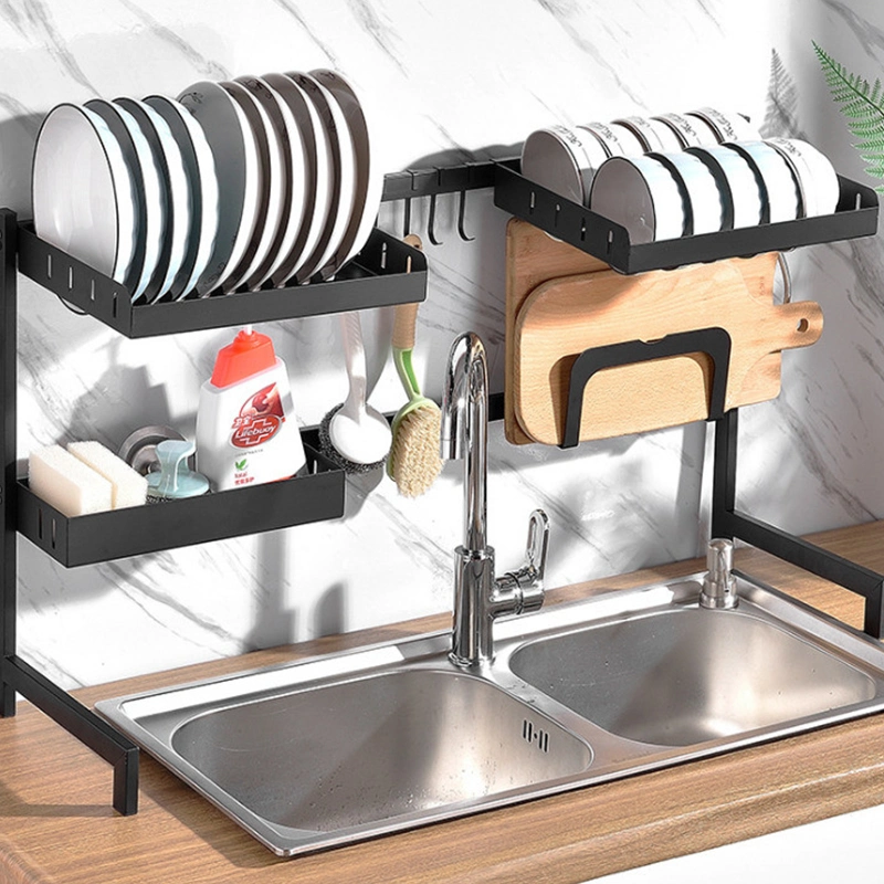 Stainless Steel Sink Shelf Kitchen Dish Rack Knife Rack Household Kitchen Storage Rack