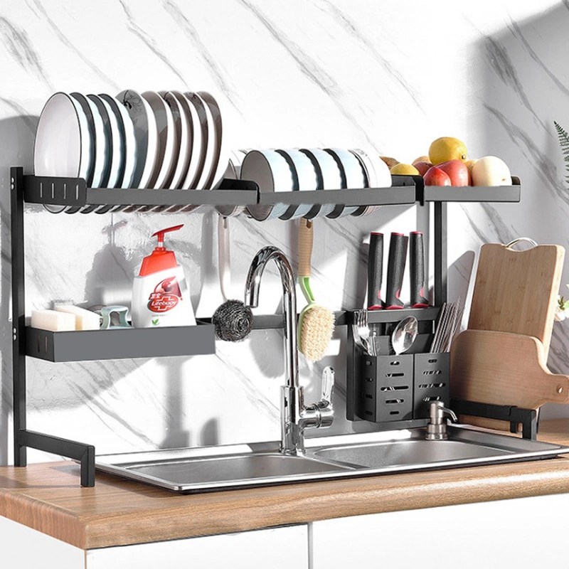 Stainless Steel Sink Shelf Kitchen Dish Rack Knife Rack Household Kitchen Storage Rack