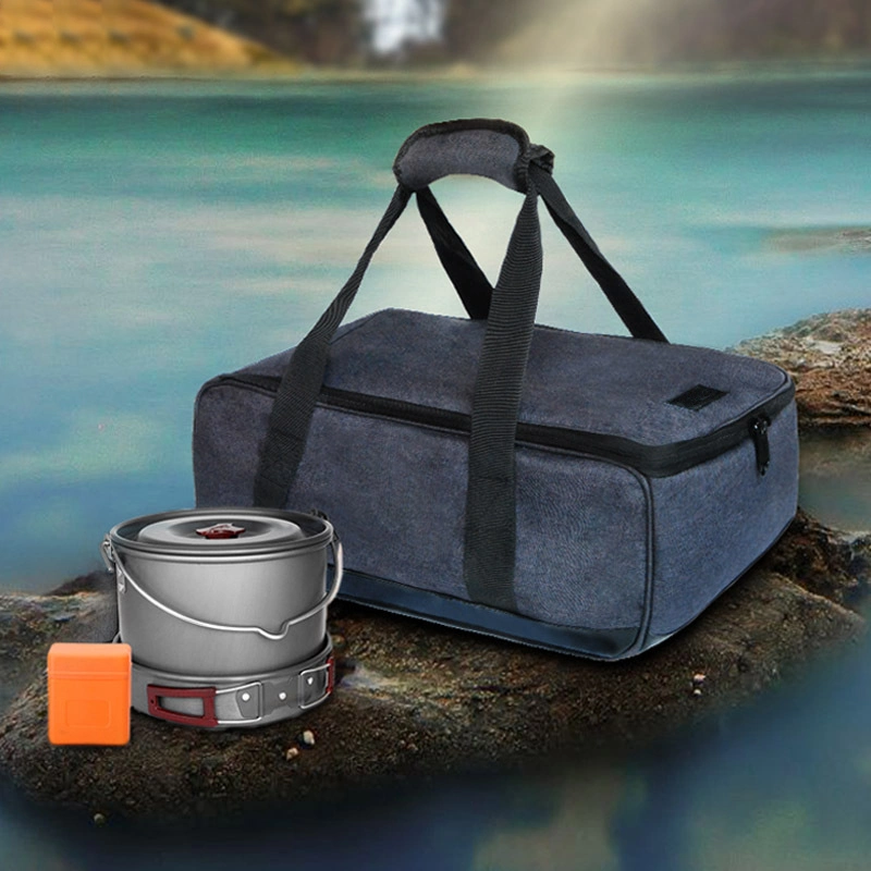 Picnic Bag Outdoor Portable Stove Tableware Bag Multi-Functional Storage Bag Camping Waterproof Large Capacity