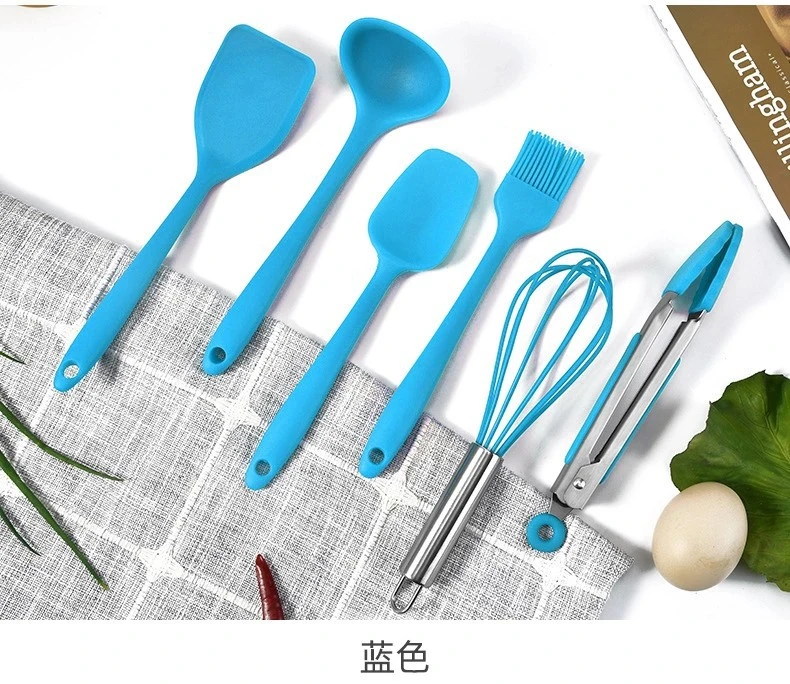 Heat Resistant Food Grade Silicone Kitchen Cooking 6 Pieces Accessories Tools