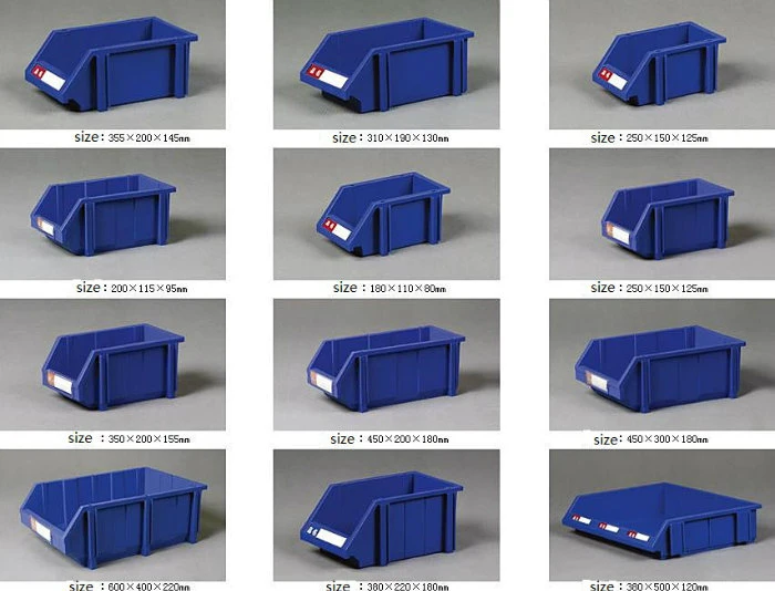 Warehouse Stackable Plastic Spare Parts Storage Bin