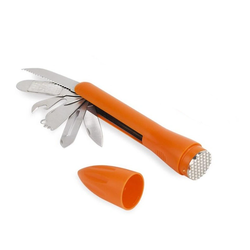 Portable Knife Camping Outdoor Cooking 9in1 Meat Tenderizer Tool Wyz12062