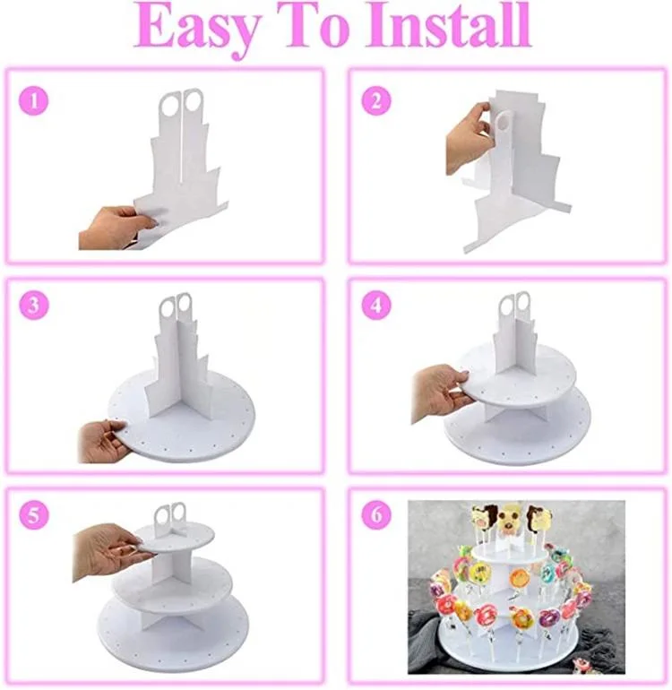 Silicone Lollipop Mold Set 3 Tier Cake Stand Cake Tools