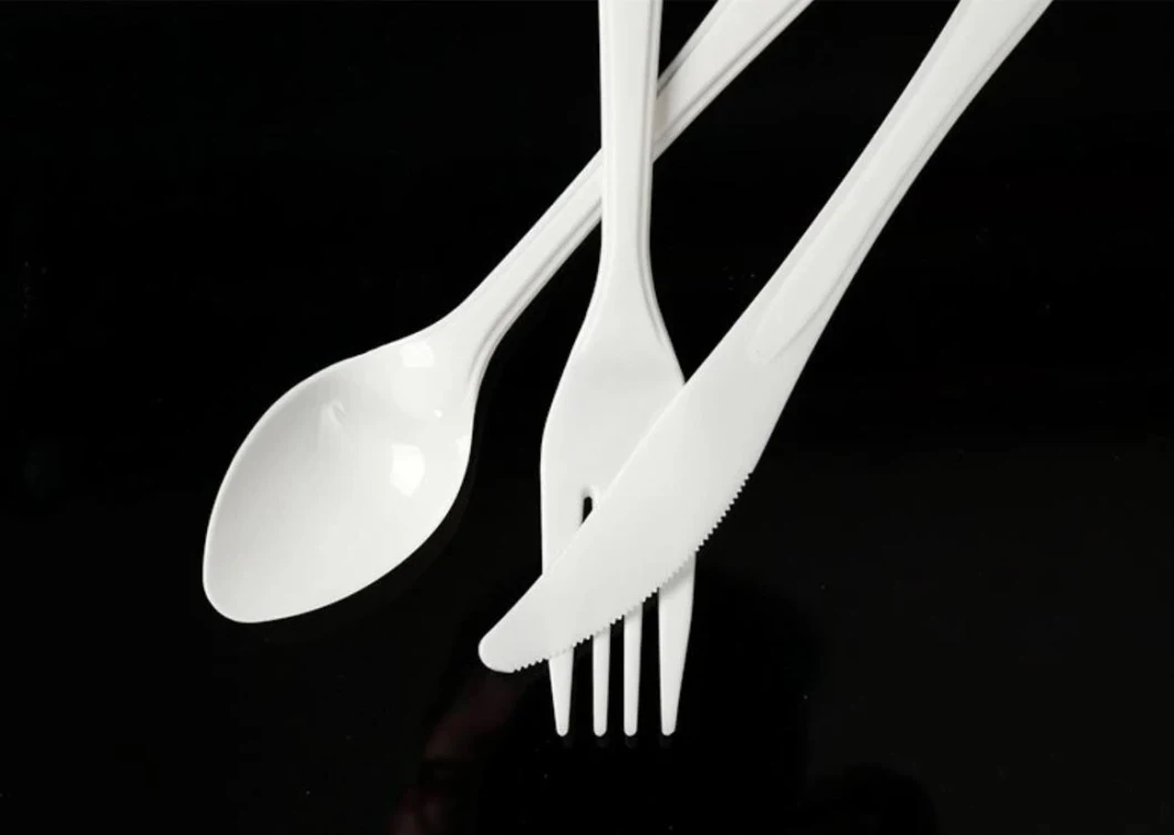 Disposable Plastic Cutlery Spoon Fork and Knife, Plastic Tableware Set