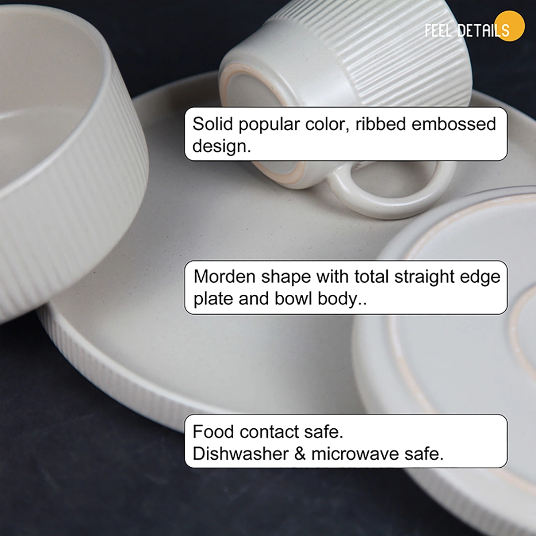 Factory Price Ceramic White Plates Nordic Porcelain Plate Set Dinnerware Crockery Dished Set Bowl Set Dining Tableware