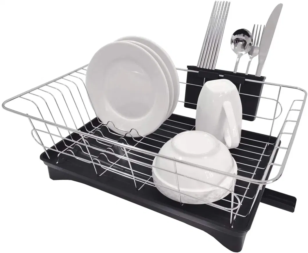 Kitchen Tableware Vegetable Drainge Rack, Sink Useful Plate Dish Drying Racks