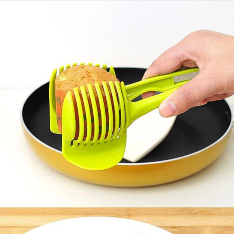 Vegetables Cutter Holder Creative Multipurpose Handheld Round Fruit Tongs Kitchen Tools Bl12262