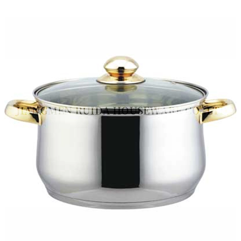 Best Price Kitchen Belly Shape Stainless Steel Cook Set Casserole Cookware Set