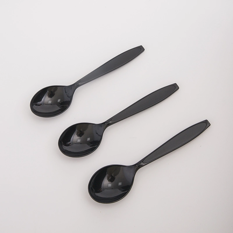 PP PS Plastic Cutlery Set Spoons Teaspoon Ice-Cream Spoon Custom Size Packing Logo Tableware