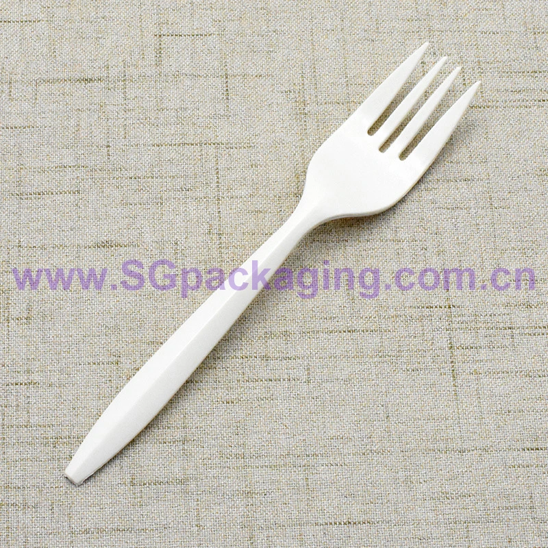 FSC Certificate 100% Compostable Biodegradable Disposable Tableware Spoon Travel Plastic Camping PLA Portable Cutlery Set