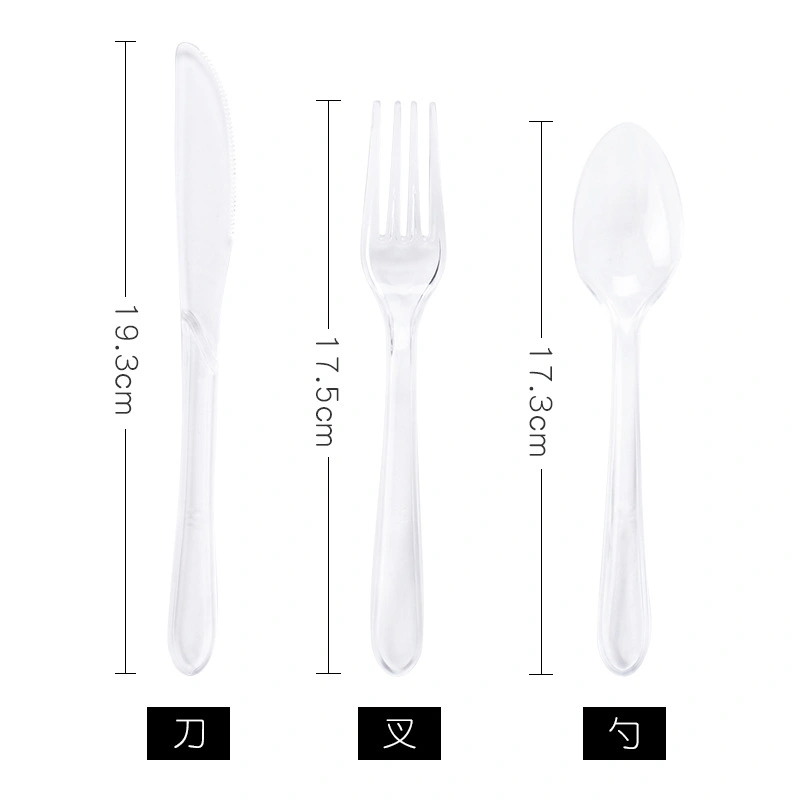 Disposable Tableware Individually Packaged Disposable Plastic Thickened Knife Fork and Spoon Sets