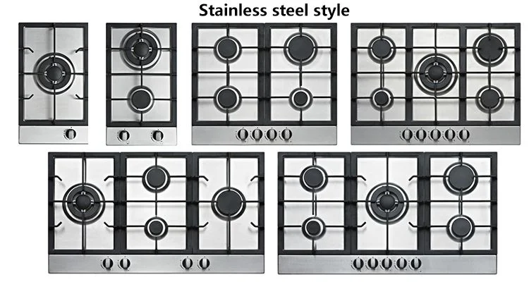 New Design Popular Moder Stainless Steel 5 Burners Gas Cooker