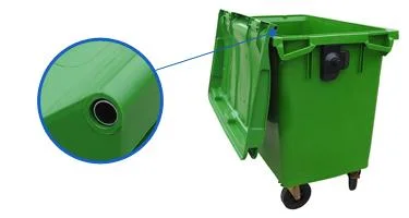 660 Liter Plastic Waste Container Plastic Outdoor Garbage Rubbish Trash Storage Recycle Bin