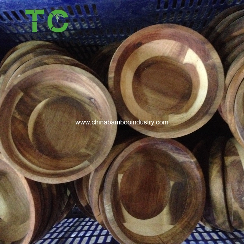 Wholesale Large Jujube Wooden Bowl Serving Bowl Wooden Tableware