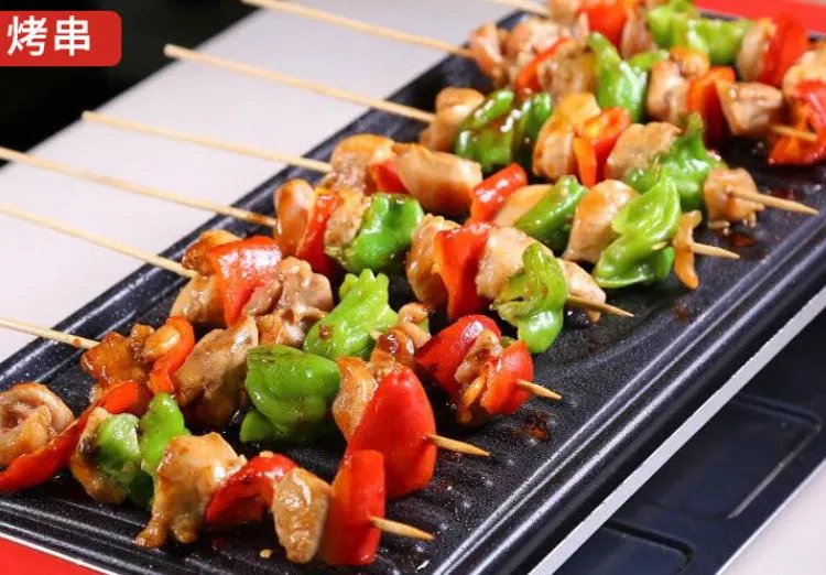 2.5mm*30cm Bamboo Skewers Wooden Barbecue Skewers Natural Wood Sticks Barbecue Accessories Cooking Tool