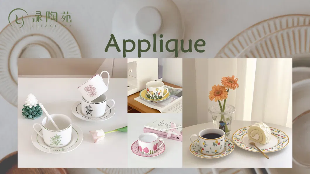 Pure White Teaset Ceramic Coffee Cup Porcelain Dinnerware Pure Glazed Cup Teaset Kitchen Utensils Decoration with Customized Color Pattern Logo and Design