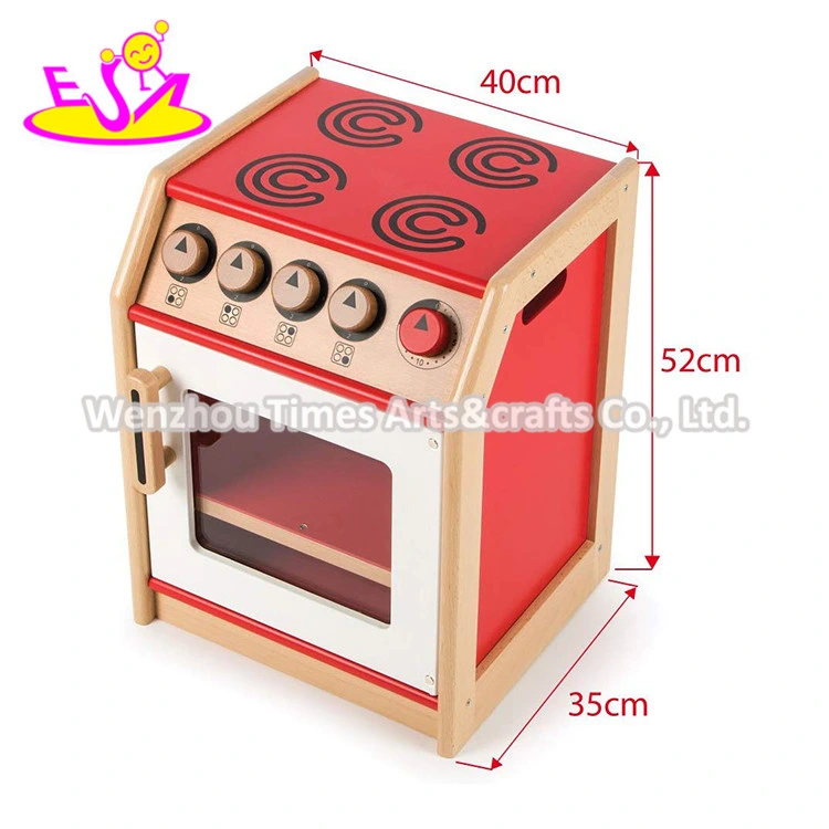 2020 New Released Standing Wooden Play Stove Top for Children W10c536