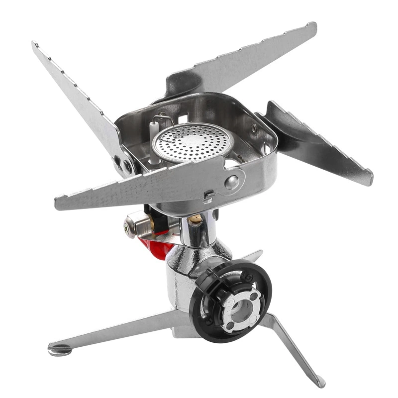 Outdoor Portable Windproof Mini Folding Type Picnic Camping Gas Stove with Storage Box