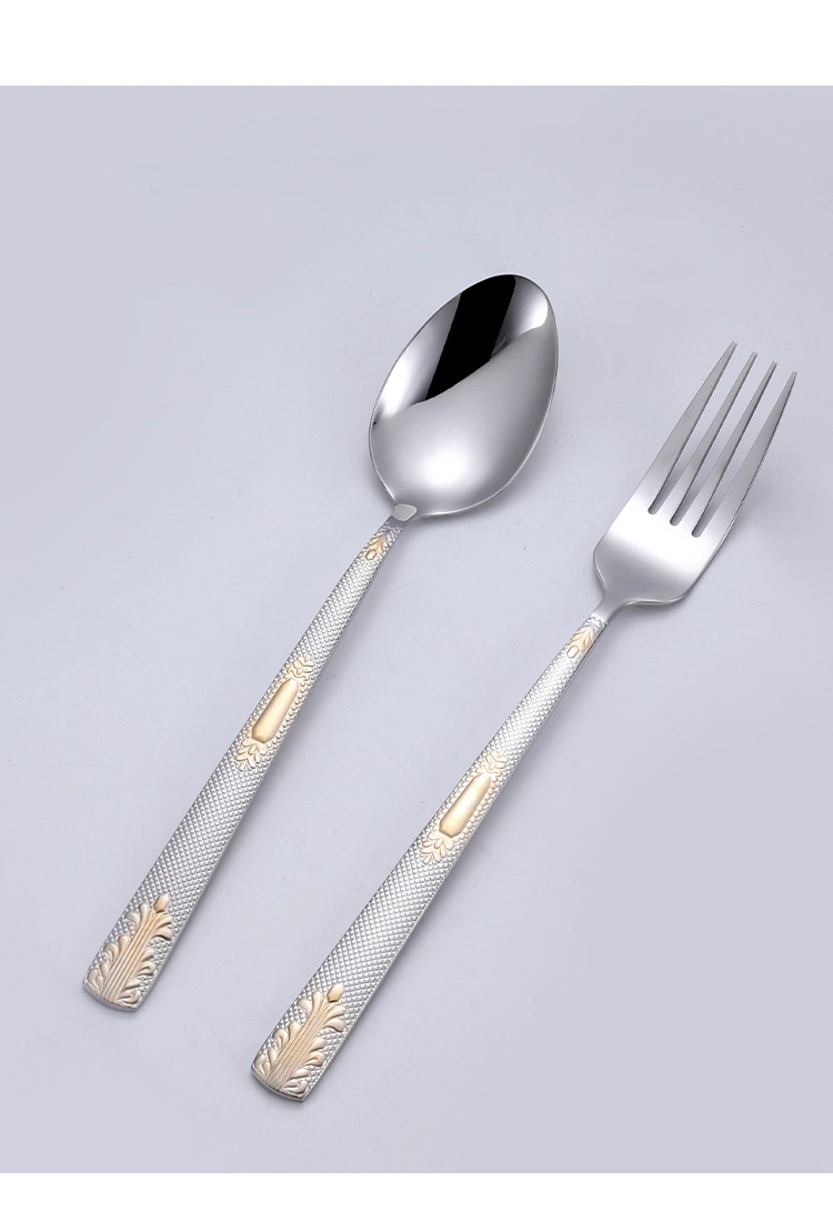 Classic Dinnerware Silverware Tableware Stainless Steel Cutlery Set for Home