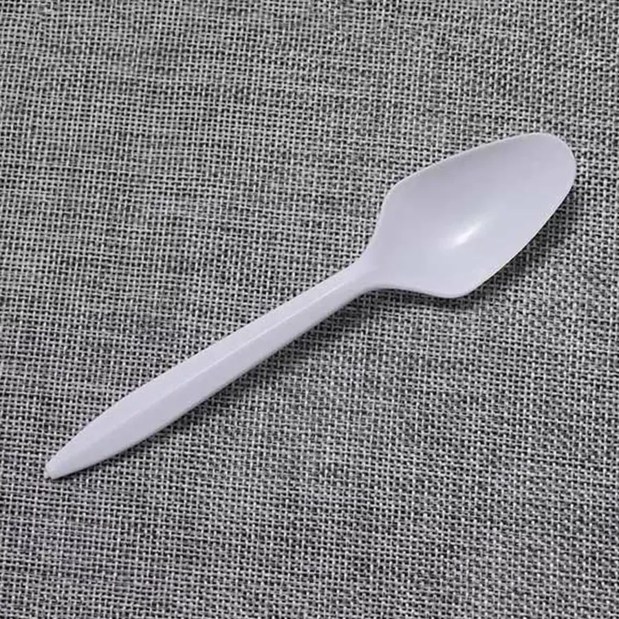 Disposable Plastic Cutlery Manufactures Bulk Pack Tableware PP Plastic Soupspoon