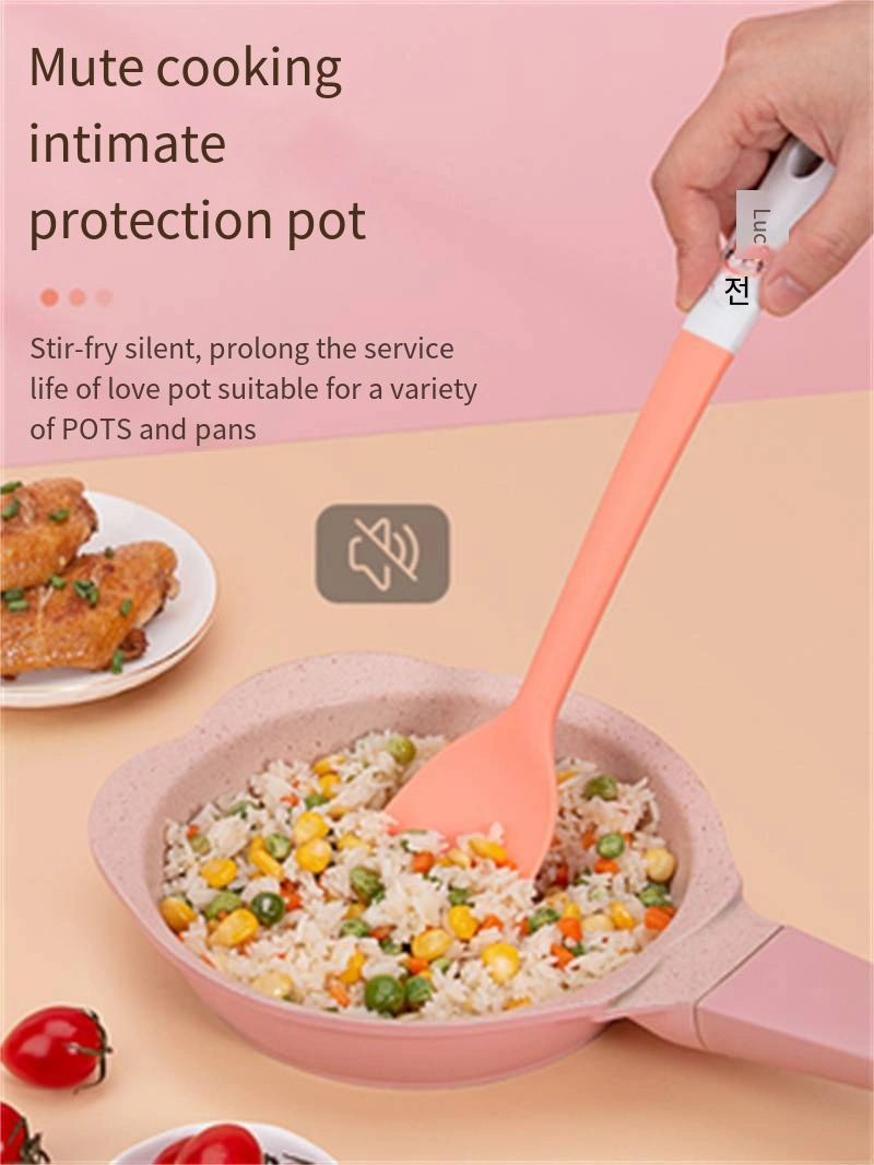 High Temperature Resistance Baby Complementary Food Silicone Soup Scoop BPA Free
