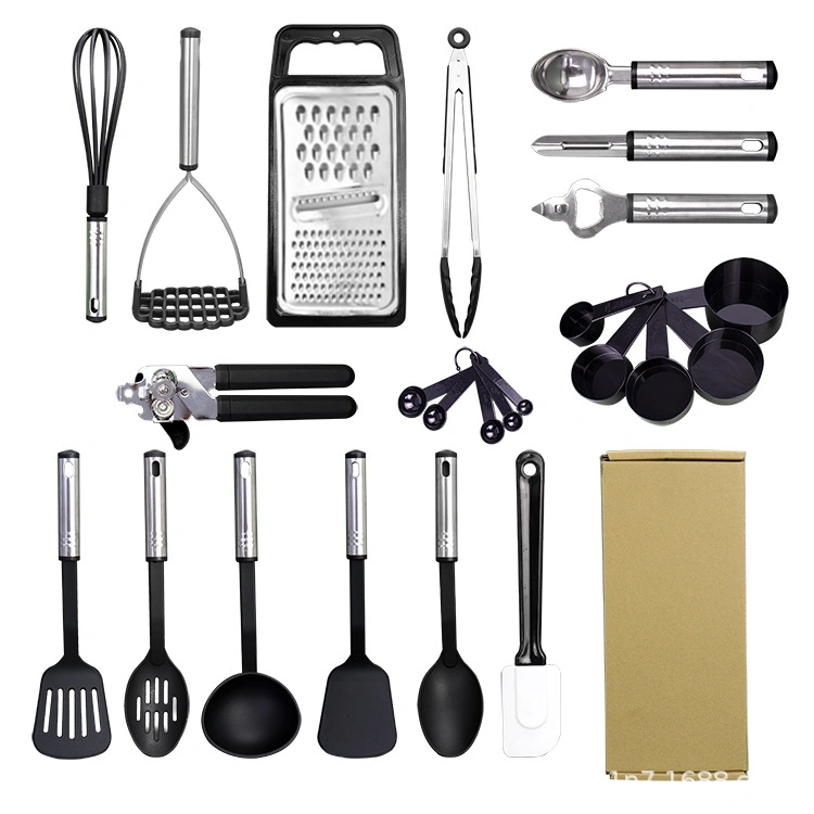 Nylon Kitchenware Set 24 Sets Household Non-Stick Cooker Soup Spoon Kitchen Tools
