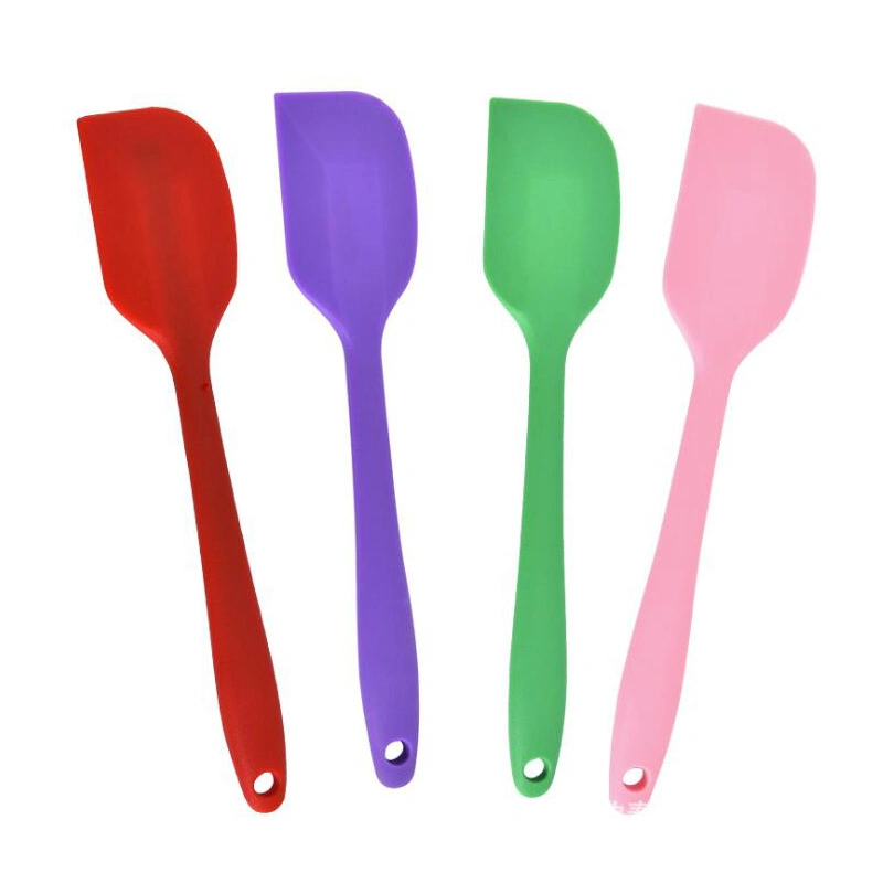 Silicone Spatula, 500&deg; F Heat Resistant Seamless Rubber Spatulas BPA Free Safe Kitchen Utensils Non-Stick for Cooking Baking &amp; Mixing Round Angled Esg12116