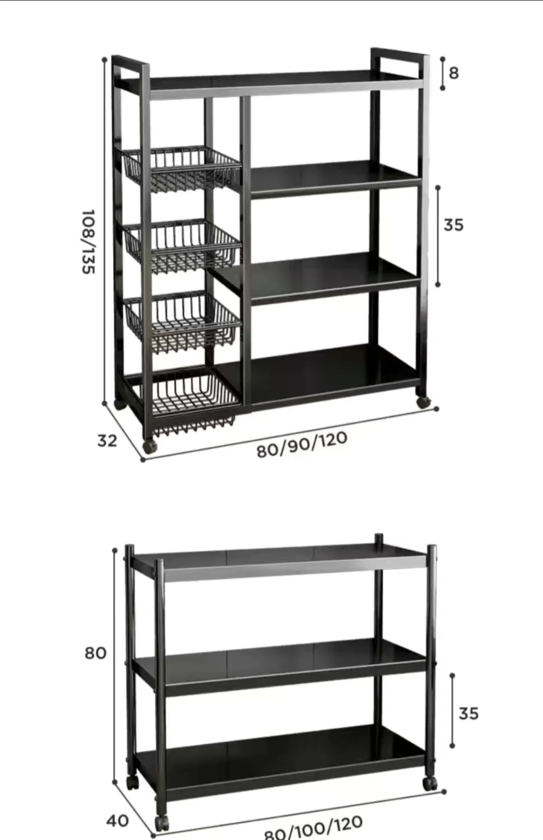 Very Popular ODM High Quality Furniture Display Rack Kitchen Storage Rack Store Fixture