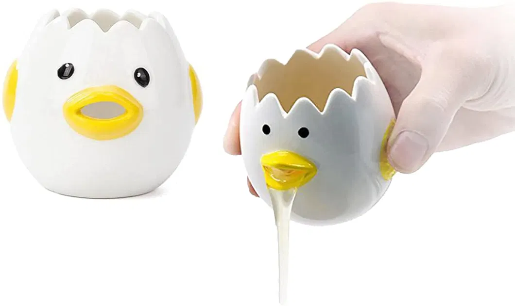 Creative Ceramic Egg Yolk White Separator Cartoon Style Baking Assistant Kitchen Tools