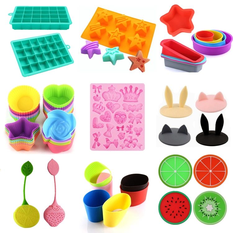 Factory Wholesale Silicone Bakeware 12 Cells Silicone Cupcake Mold Chocolate Mould