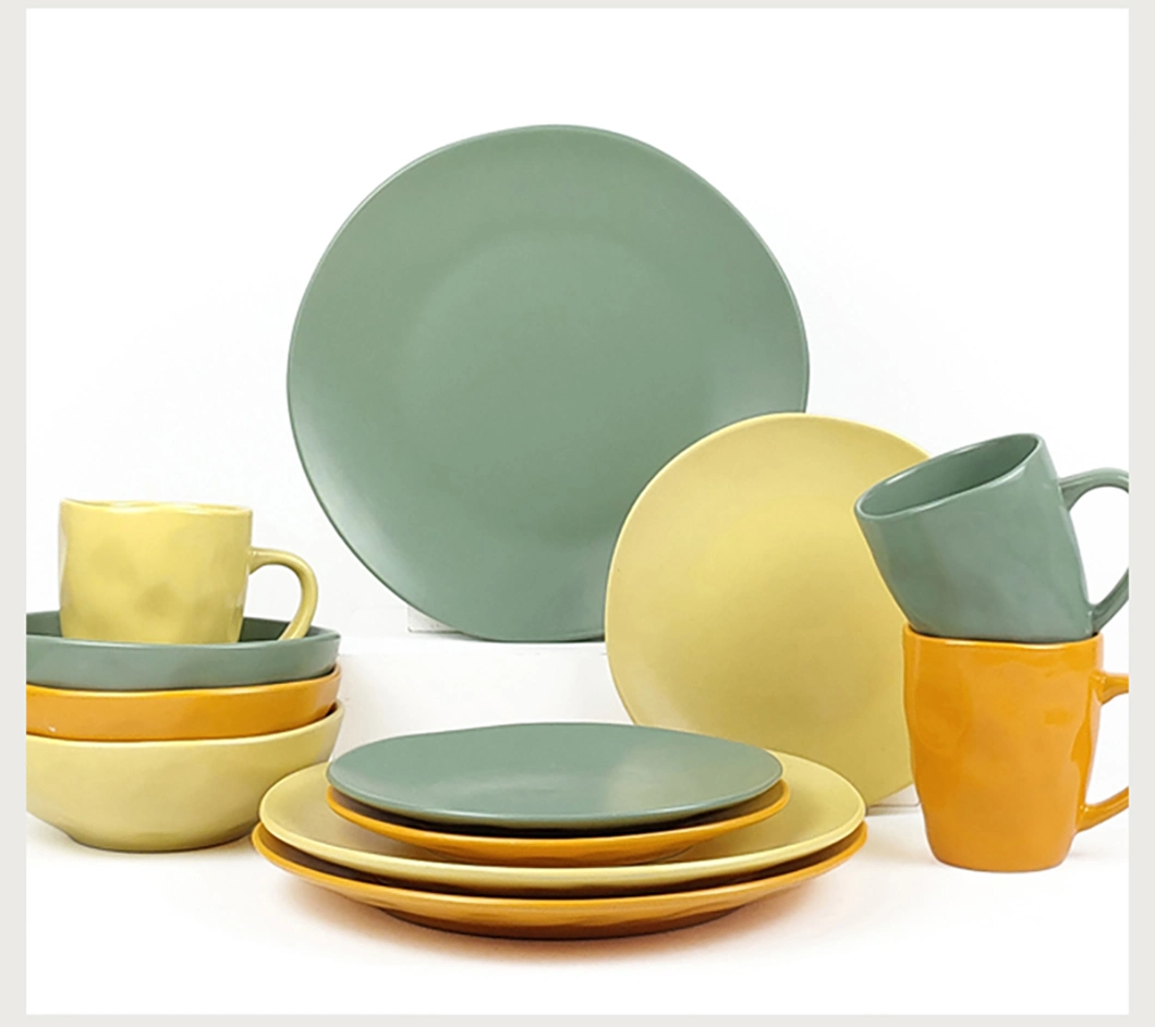 Nordic Household Dishes &amp; Plates Crockery Dinner Sets China Porcelain Dinner Set Vajilla Ceramic Dinnerware Sets
