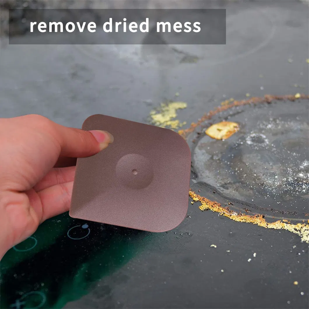 Dish Scraper-Tool Cast-Iron Plastic Pan Iron Skillet Scrubber Food Cleaning Kitchen Scrapper