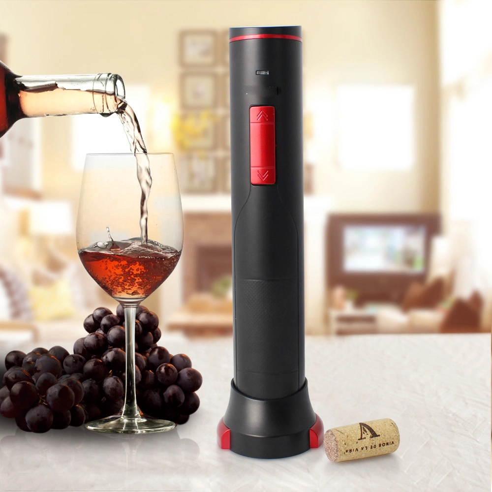 New Idea Unique Cordless Battery Rechargeable Kitchen Corkscrew Electric Wine Bottle Opener