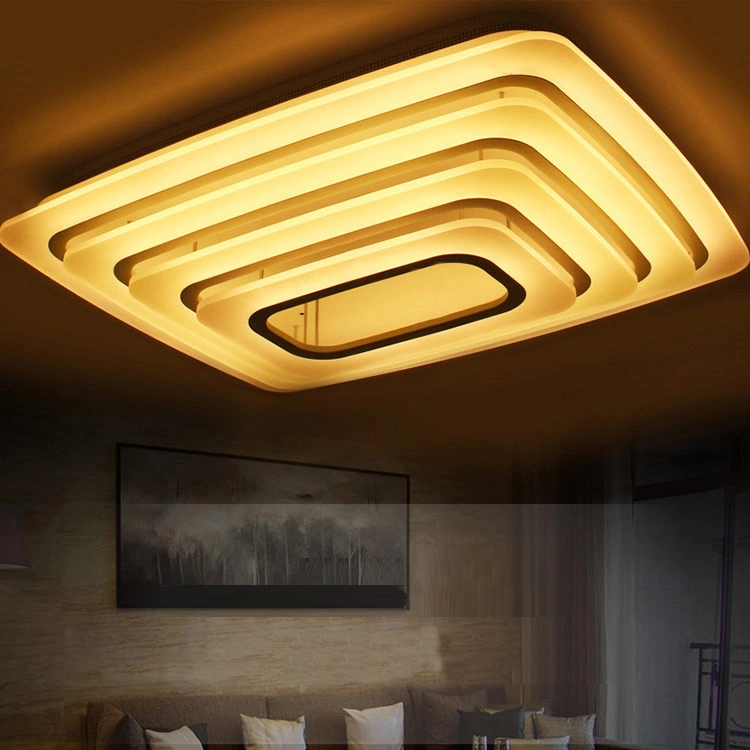 LED Ceiling Light Fixture with Remote Control, Chandelier Modern Acrylic Lighting Modern Lighting Kitchen Table