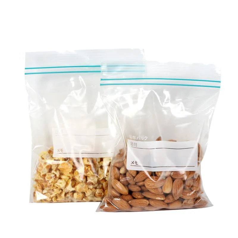 LDPE Freezer Zip Lock Plastic Bags Custom Zipper Bag Food Storage