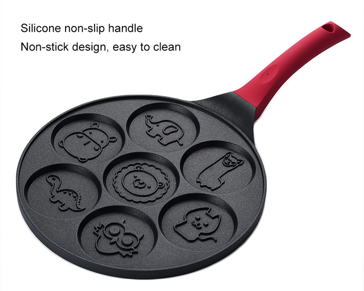 Seven-Hole Breakfast Fried Eggs Pancakes Animal Non-Stick Frying Utensils