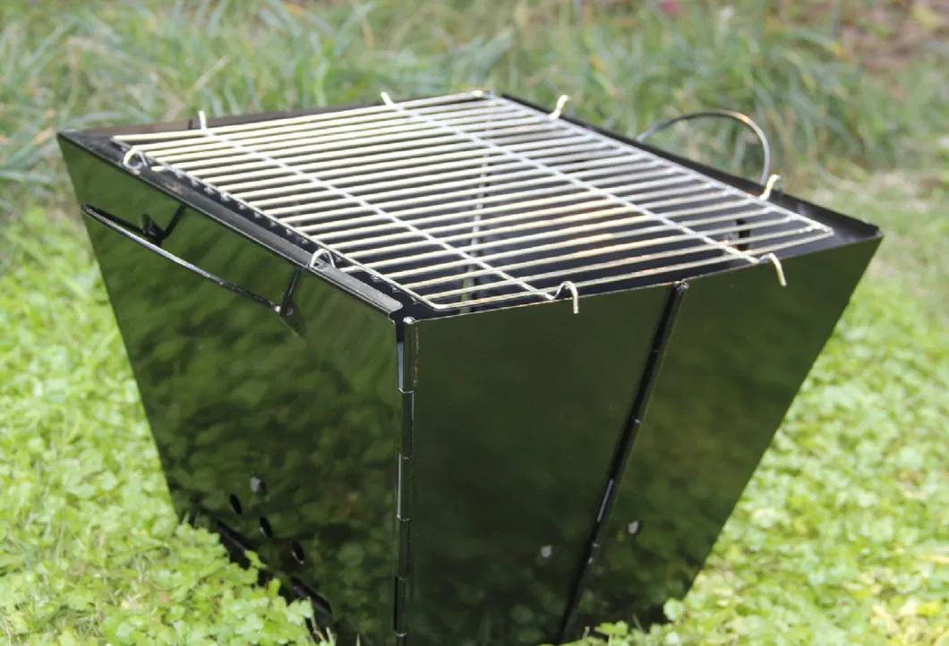 Portable Barbecue Charcoal Grill Folding Lightweight Outdoor Camping BBQ Cooking Tools Wbb18063