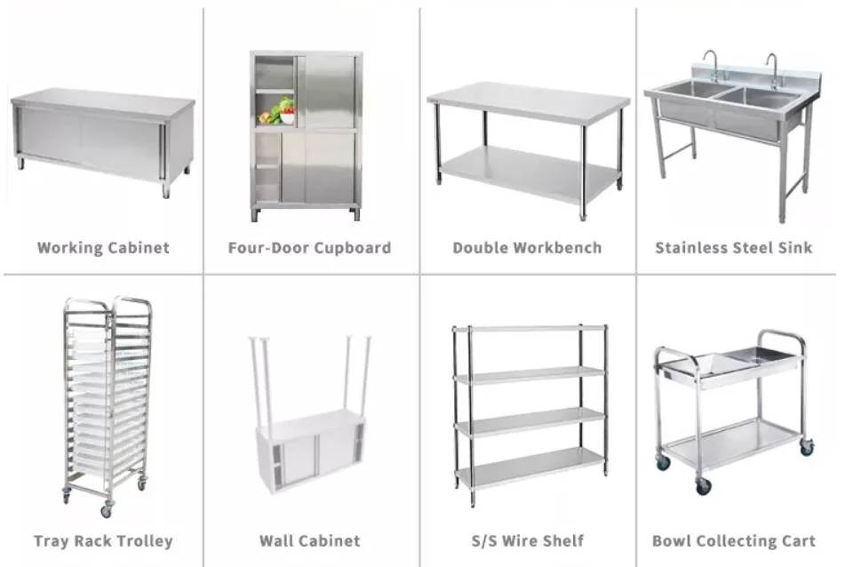 One Stop Solution Commercial Restaurant Kitchen Equipment for Cooking Refrigerating