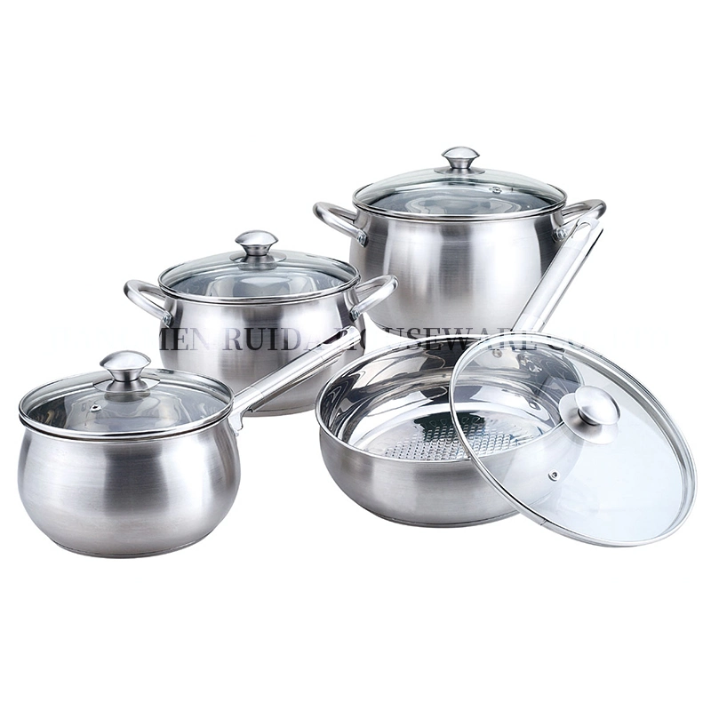 Wholesale Dessini Kitchen Utensils Kitchenware Apple Shape Stainless Steel Cookware Set