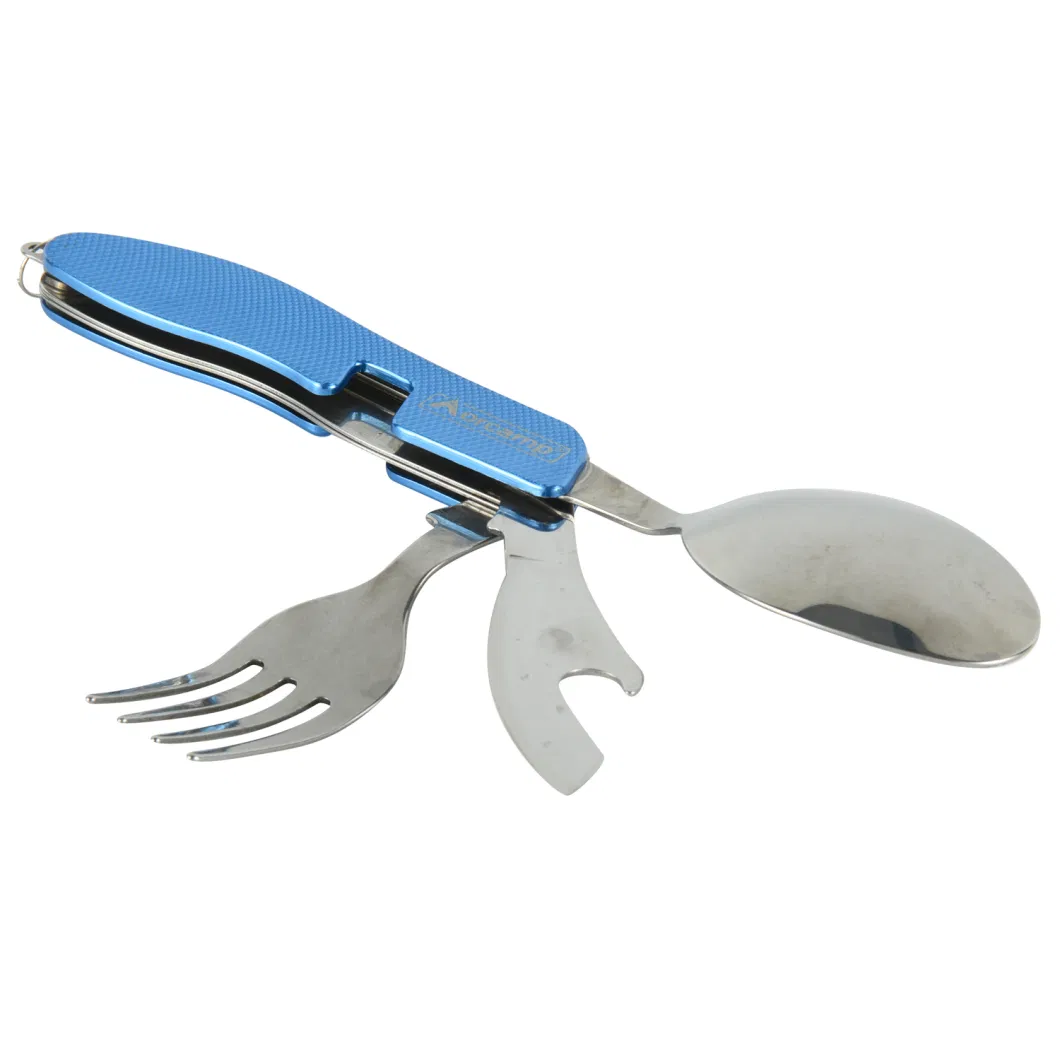 Professional Factory of Camping Tableware Folding Knife Fork and Spoon Travel Cutlery Set