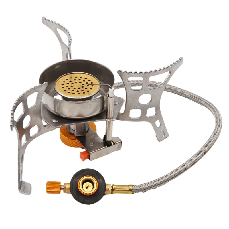 Outdoor Portable Windproof Mini Folding Type Picnic Camping Gas Stove with Storage Box