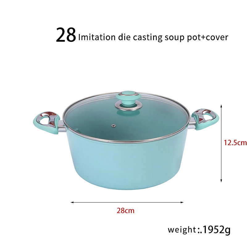 Non-Stick Fry Pan Aluminum Alloy Cooking Set Cookware Sets Metal Kitchen Utensils