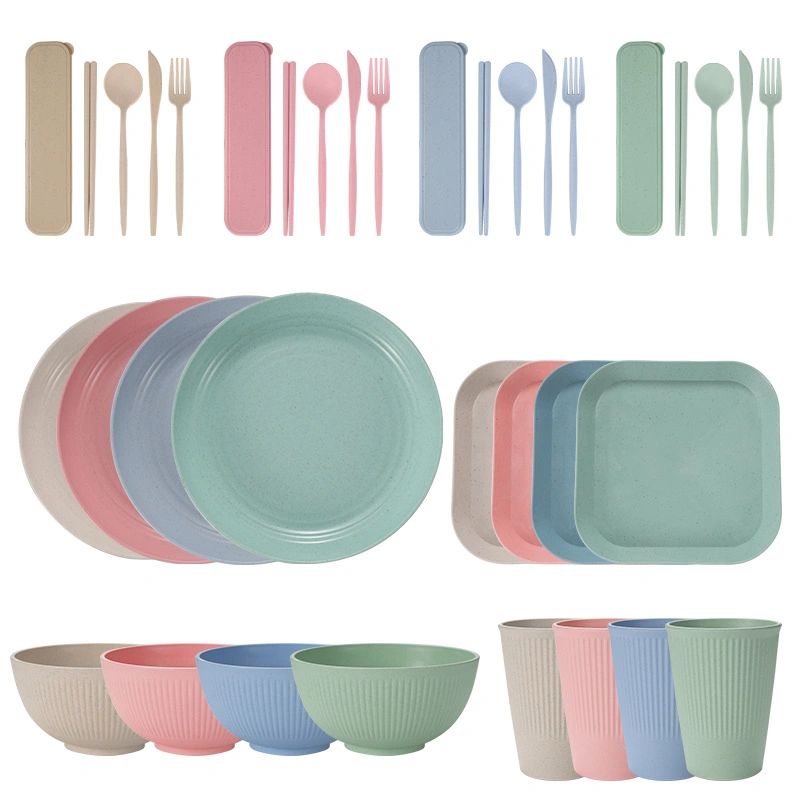 Wheat Straw Dinnerware Sets Dinner Plates New Design Dinner Sets