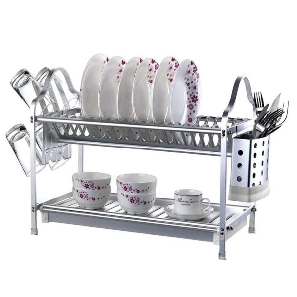 Multifunction Dish Drainer Drying Rack Kitchen Sink Dish Drainer Drying Rack 2 Tier Kitchen Storage Dish Rack