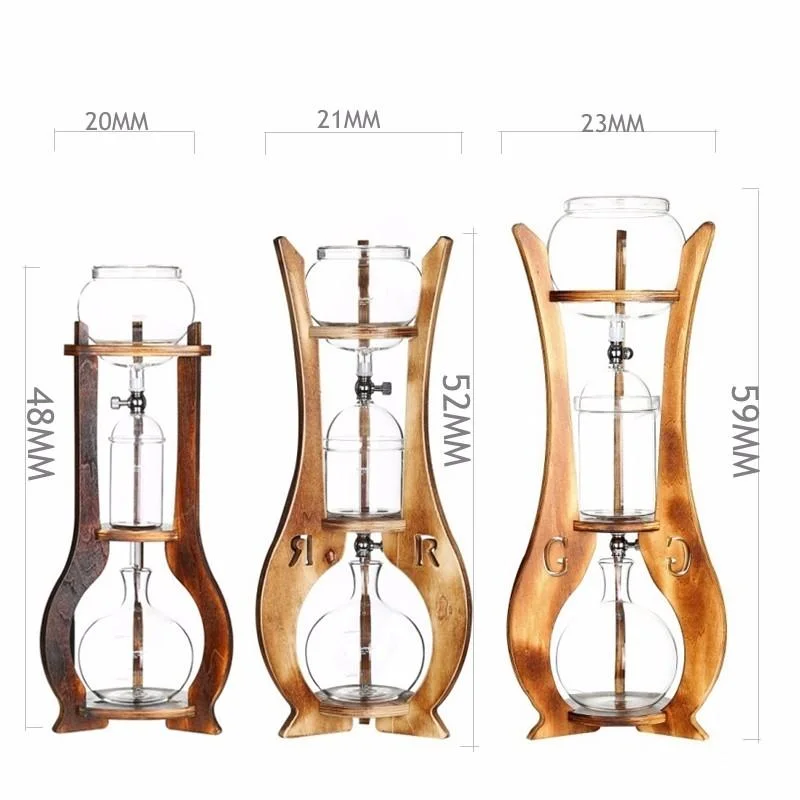 Ecocoffee 600ml Ice Drip Coffee Maker Resistant Glass Wholesale High Quality Espresso Coffee Tools Kitchen Accessories Bd7