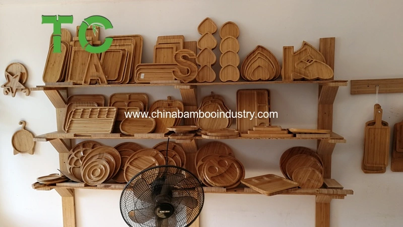 Customized Wholesale Bamboo Plate Eco-Friendly Plate Cake Plate Dinner Serving Plate Wood Tableware