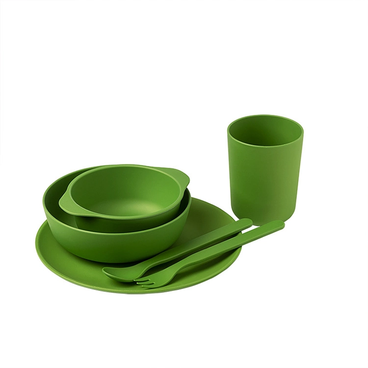 Biodegradable Hot Sale Kids Custom Made Dinner Tableware PLA Dinnerware Children Set with Printing