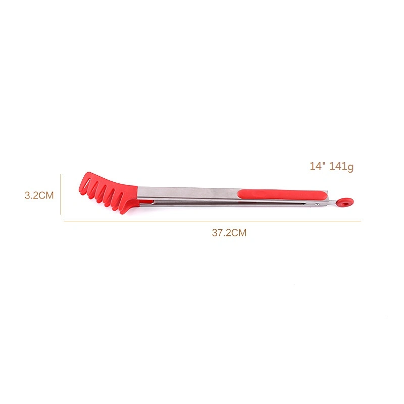 Hot Sale Silicone Food Tongs Serving Tongs Barbecue Grill Food Tong Y-0409r