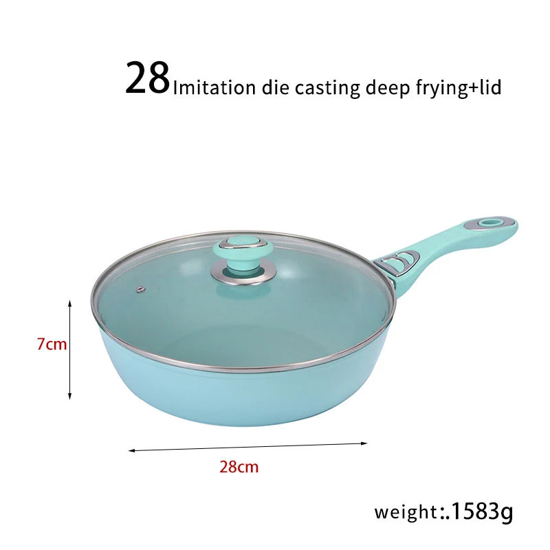 Non-Stick Fry Pan Aluminum Alloy Cooking Set Cookware Sets Metal Kitchen Utensils