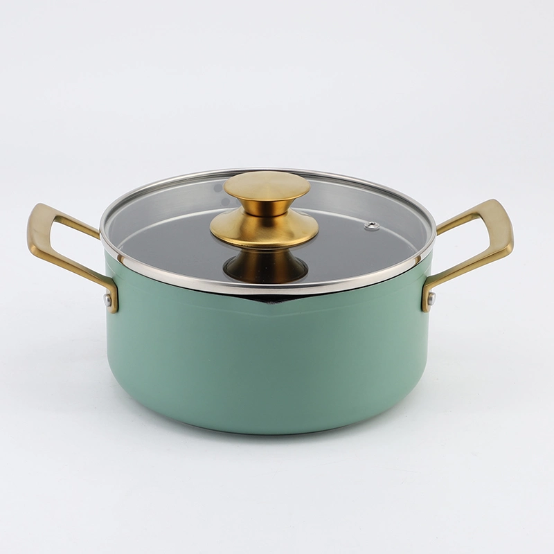 11PCS Nonstick Frying Pan Saucepan Casserole Kitchen Utensil Aluminum Pots and Pans Cookware Set